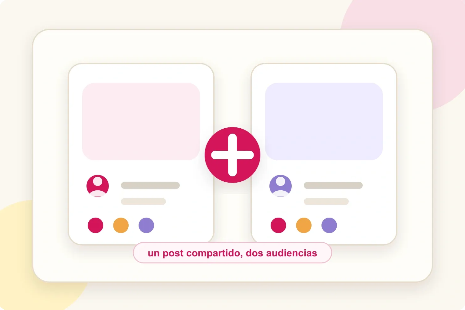 Dos perfiles conectados por una sola publicación Collab de Instagram