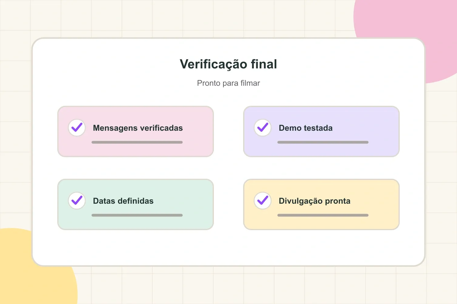 Checklist final de patrocínio no YouTube antes de filmar